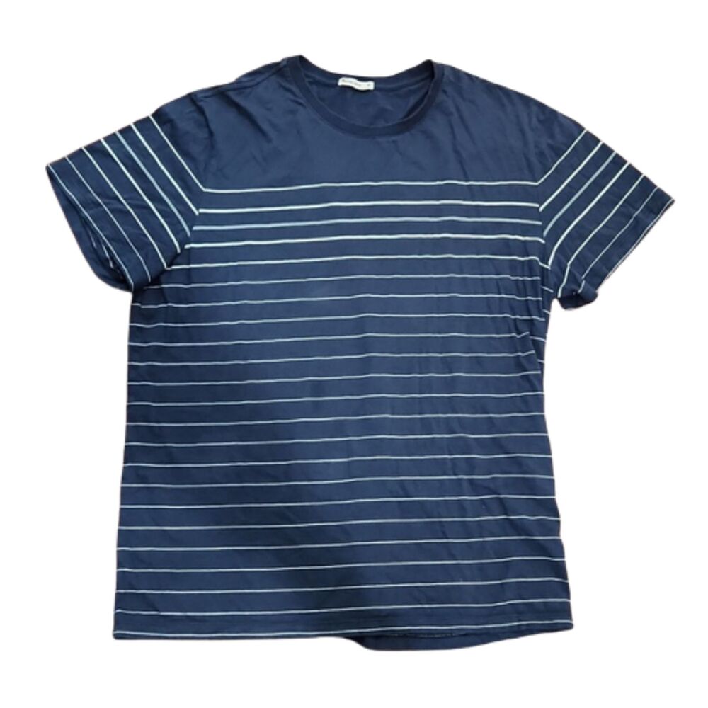 Marine Layer Men's Striped Short Sleeve Tee, Navy/White, Size XL